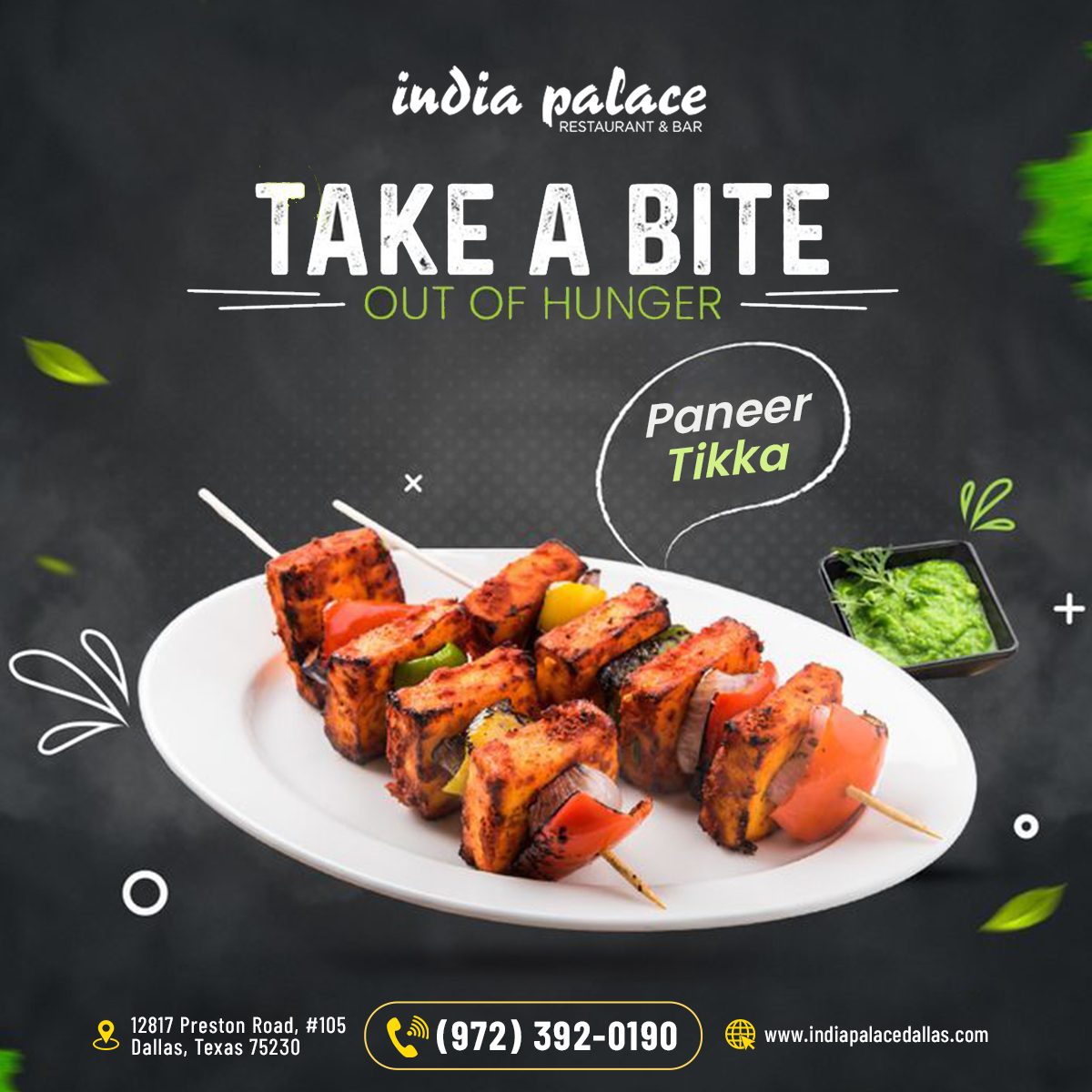 Paneer Tikka At Dallas